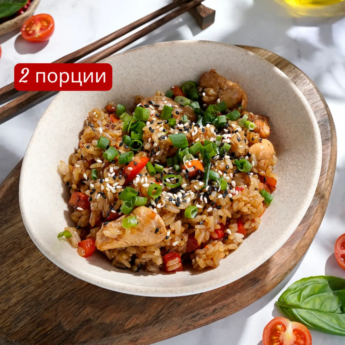 Рис с курицей