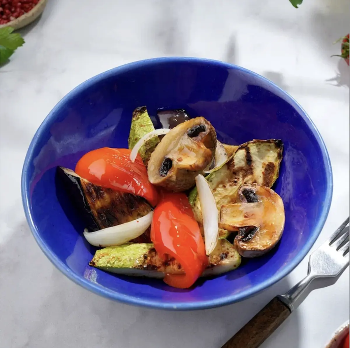 Овощи с грибами