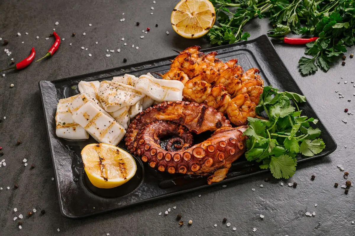 МОРЕПРОДУКТЫ НА ГРИЛЕ нг