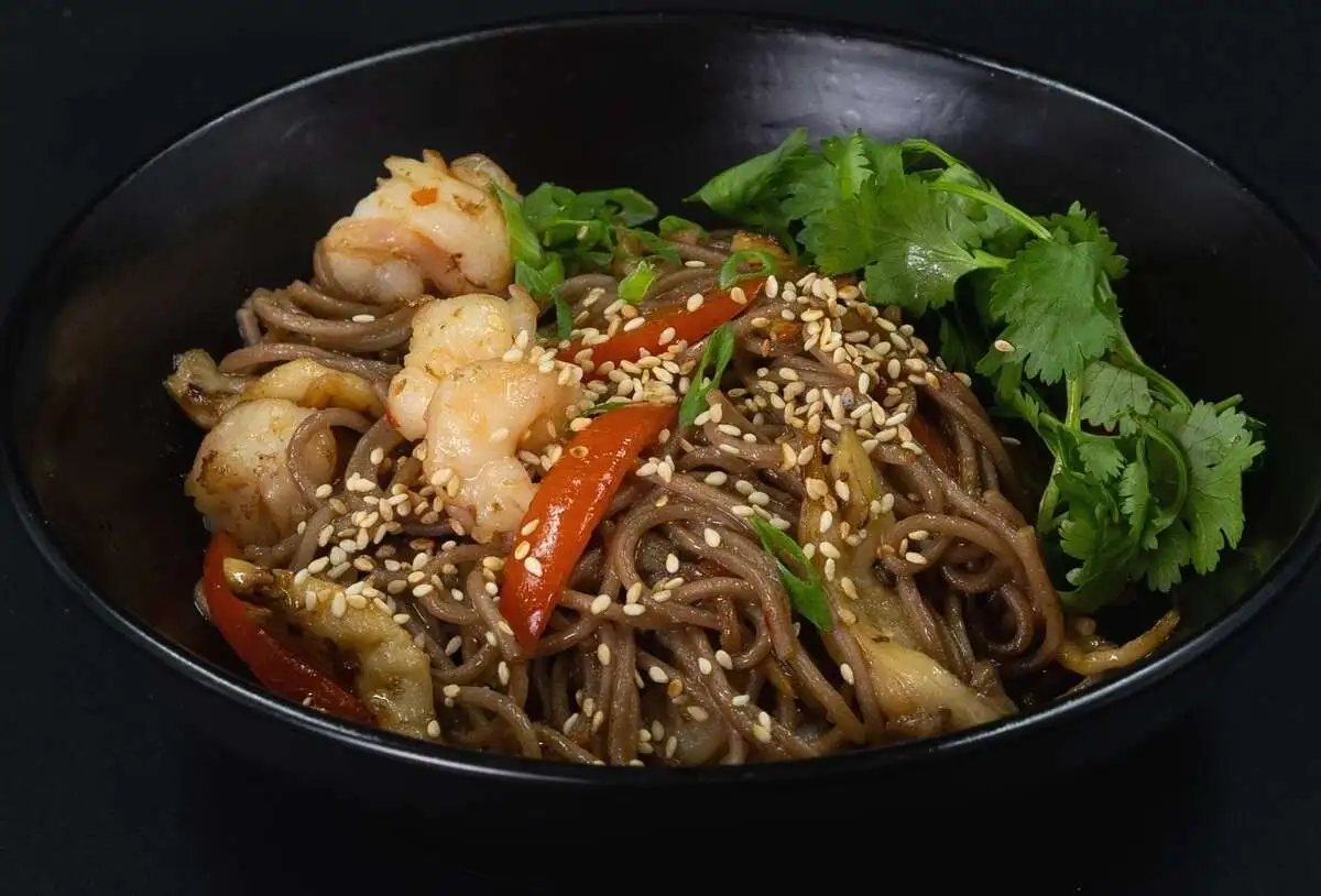 лапша СОБА С КРЕВЕТКАМИ