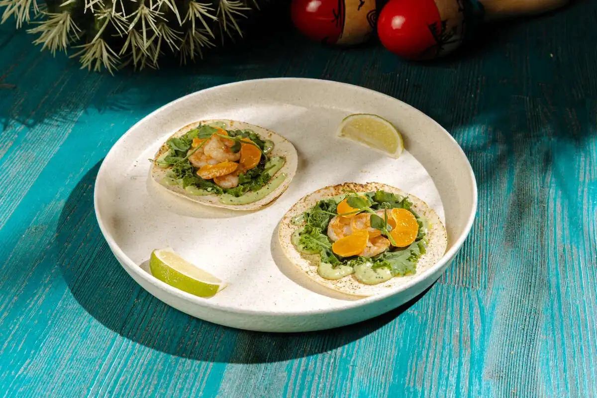 Тако с креветкой