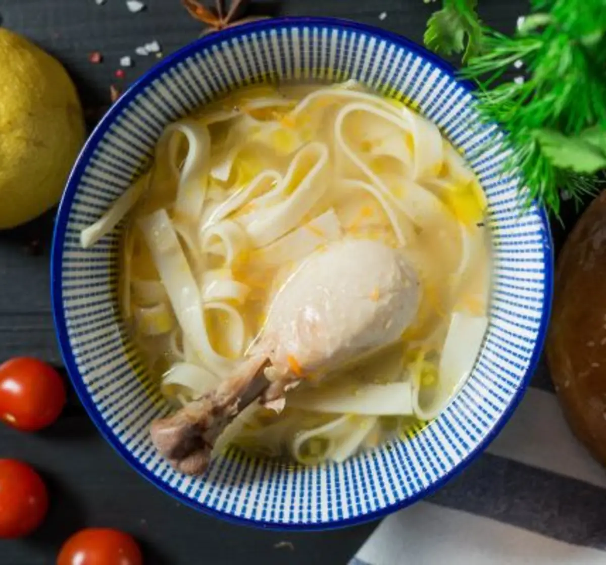 Куриный суп-лапша*