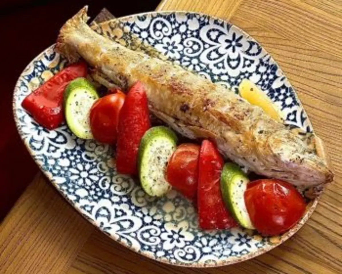 Бершик в фольге с овощами *