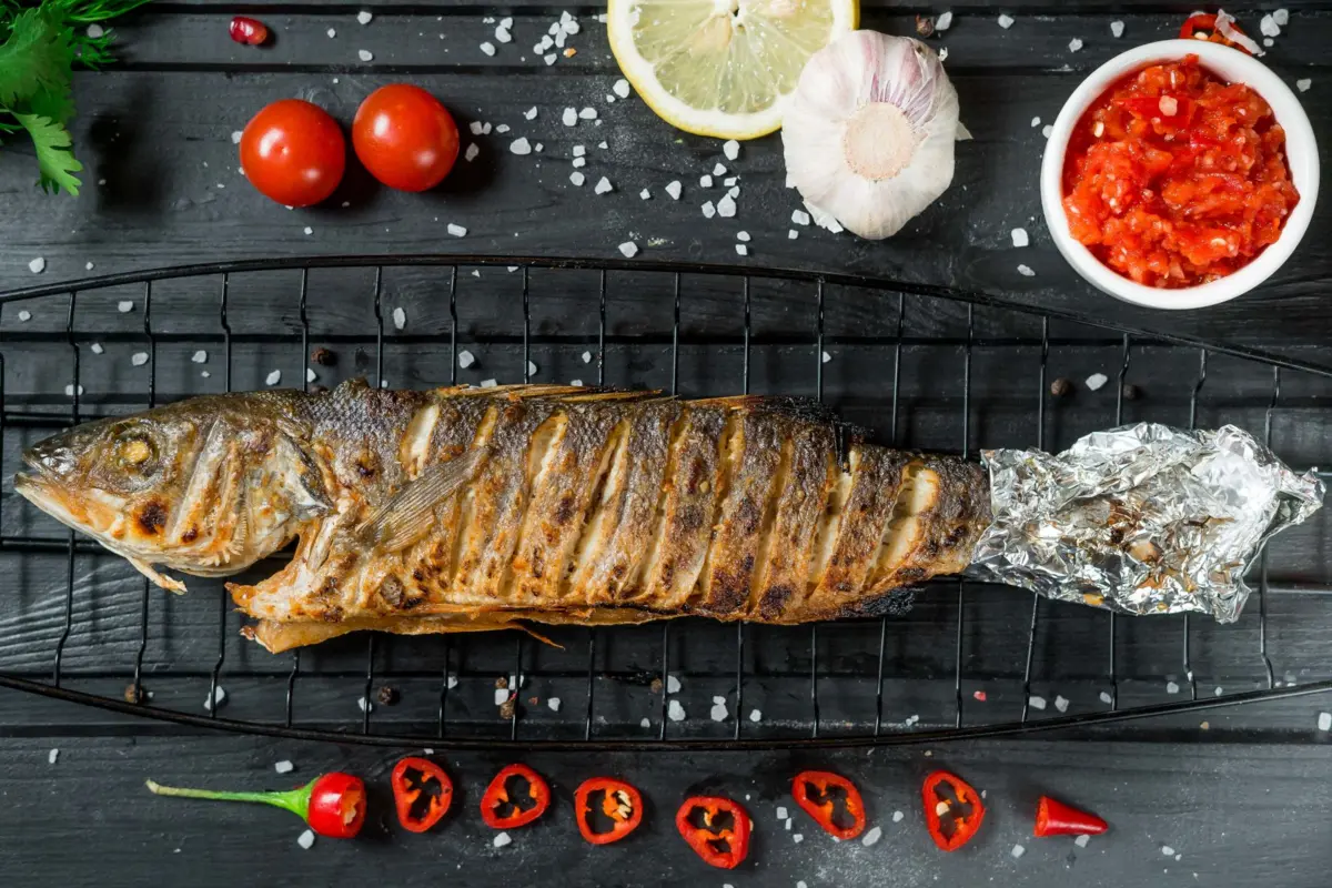 Сибас жареный *