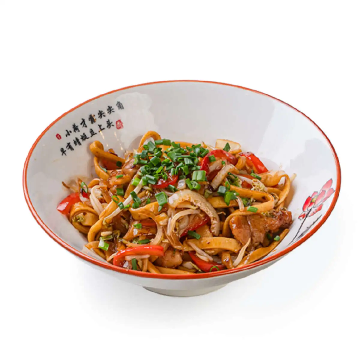 Лапша с курицей терияки