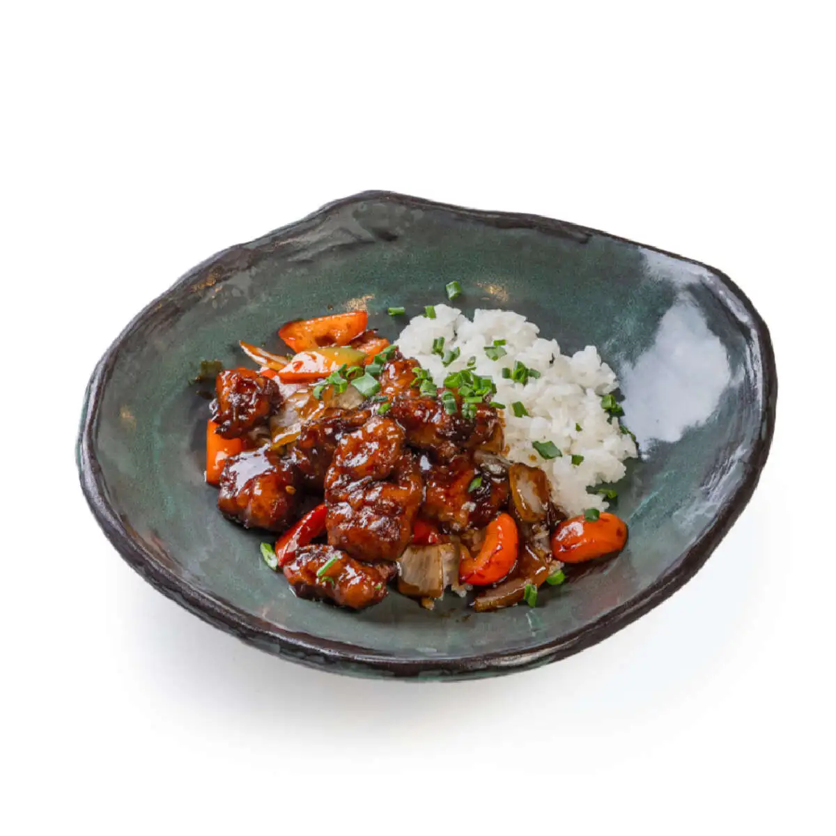 Курица в соусе терияки с рисом