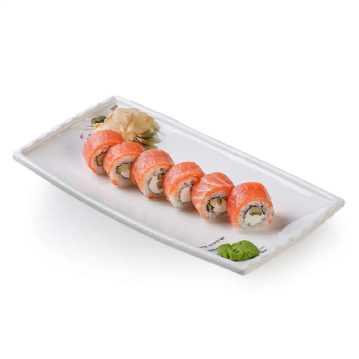 Ролл Филадельфия с лососем и огурцом