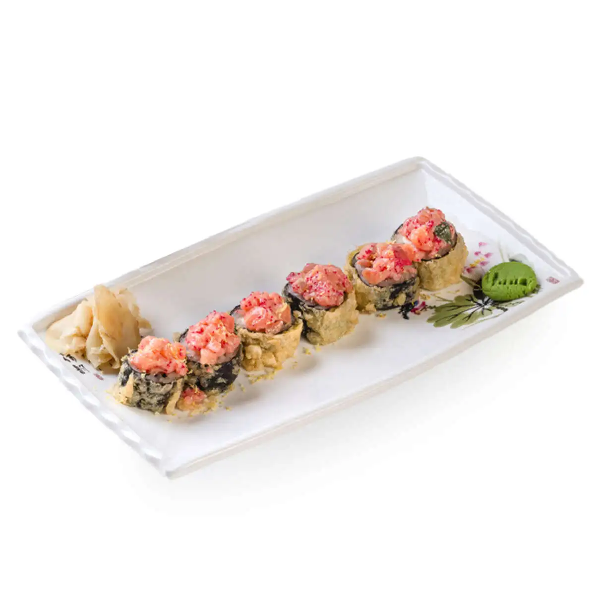 Ролл темпура лосось