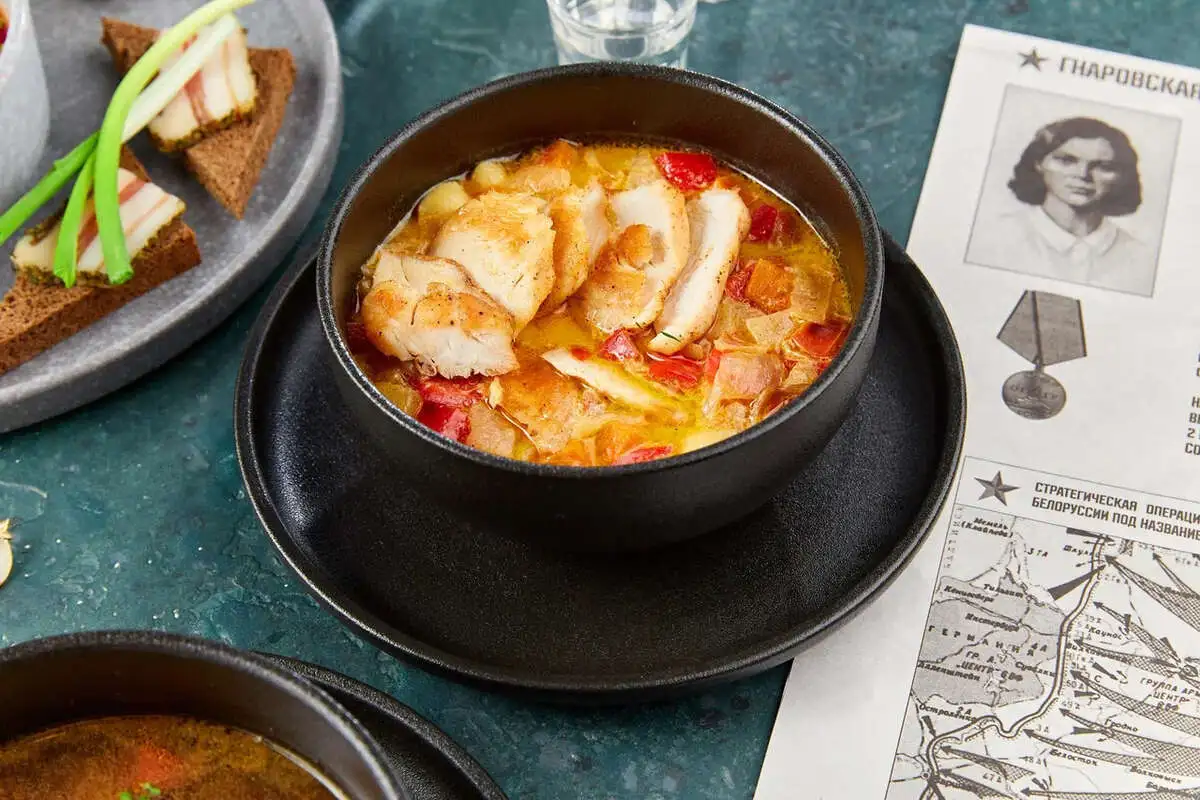 Сырный суп с курицей