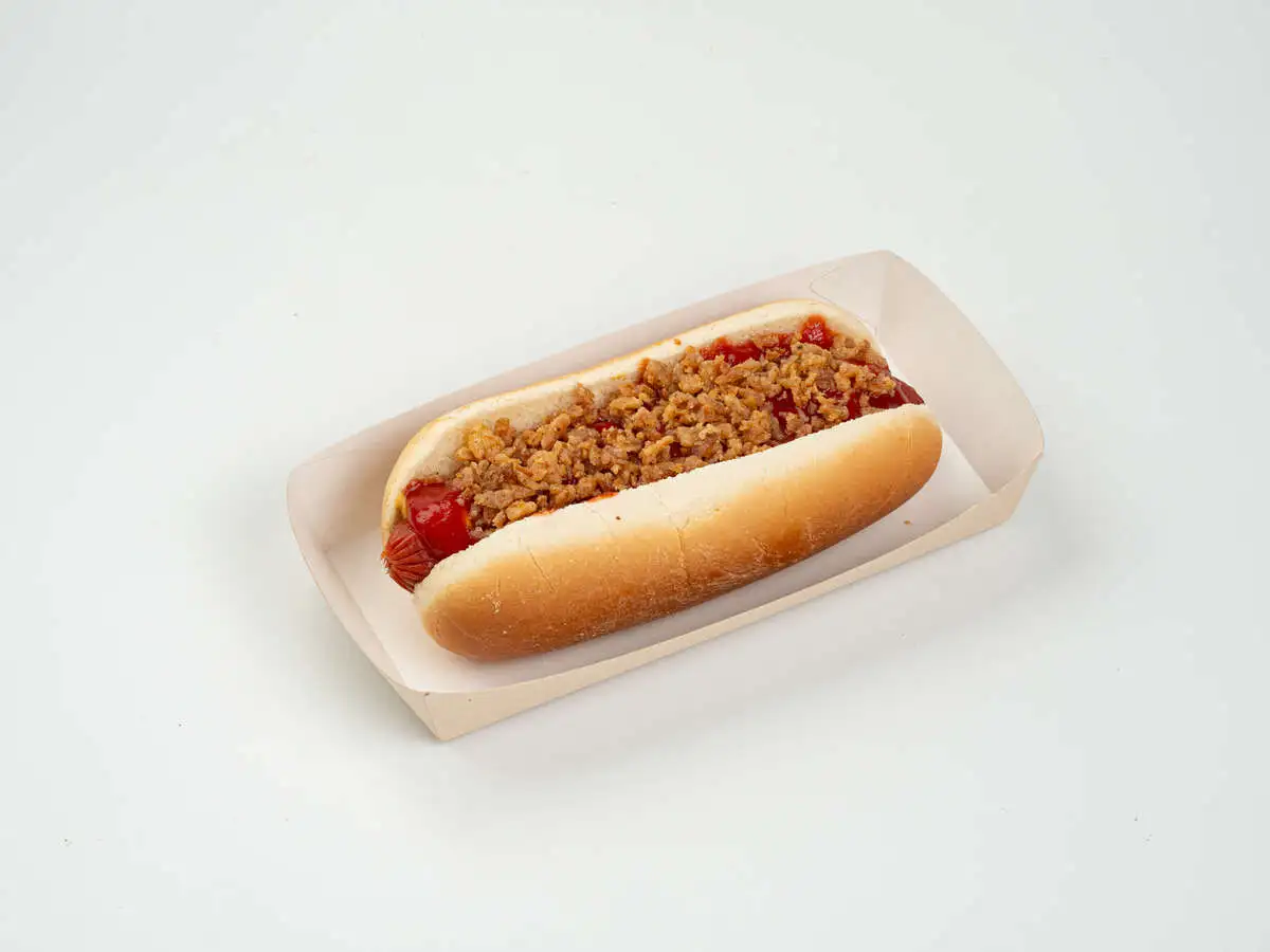 Хот-дог с говяжьей сосиской