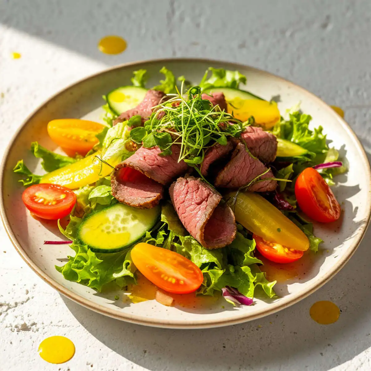 Салат с говяжьим ростбифом