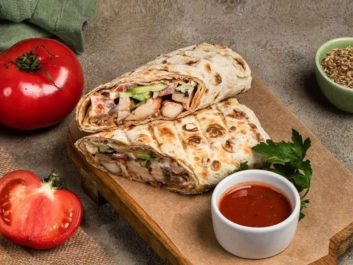 Шаурма с шашлыком из свинины