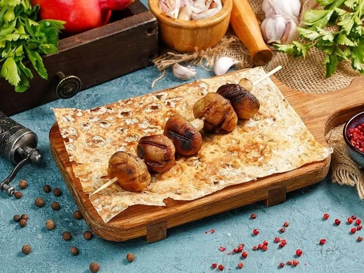 Шампиньоны на углях