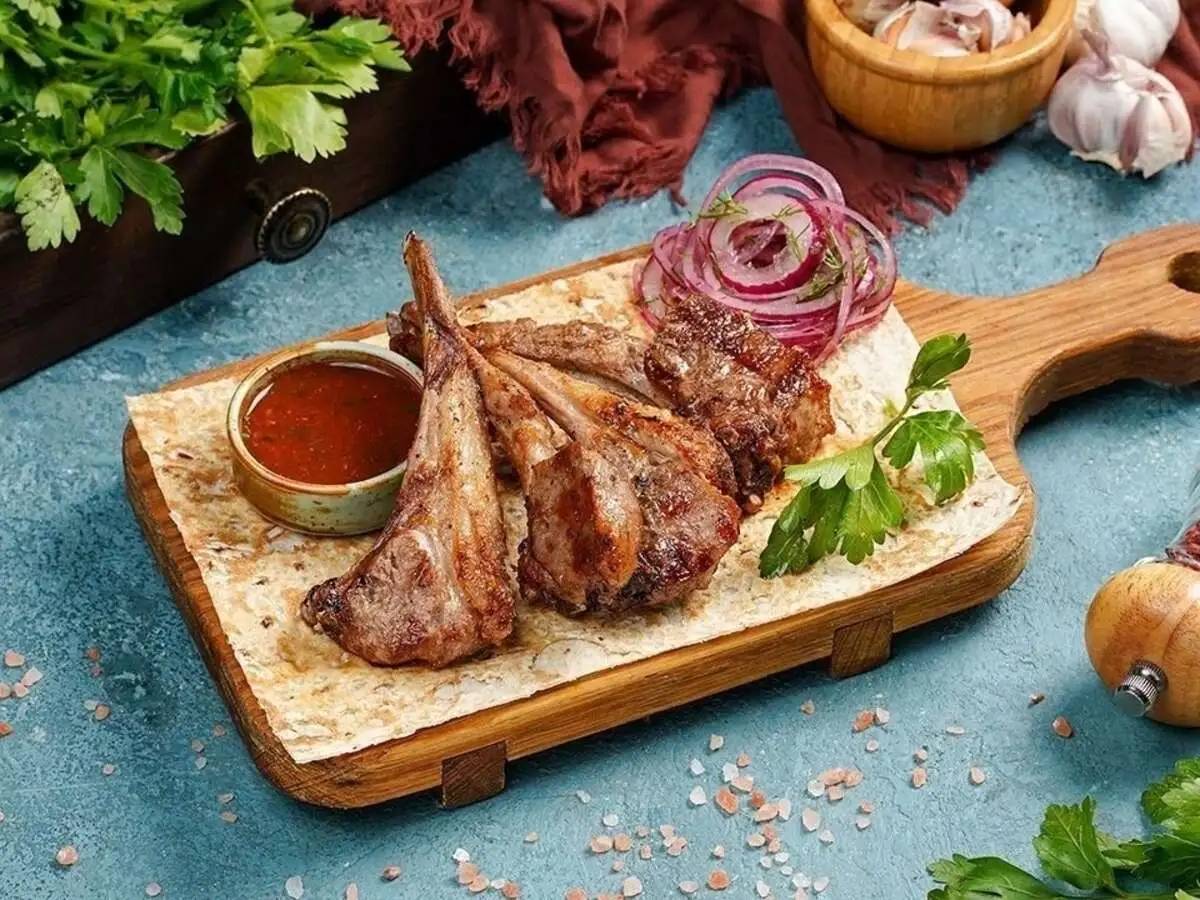 Шашлык из каре ягненка