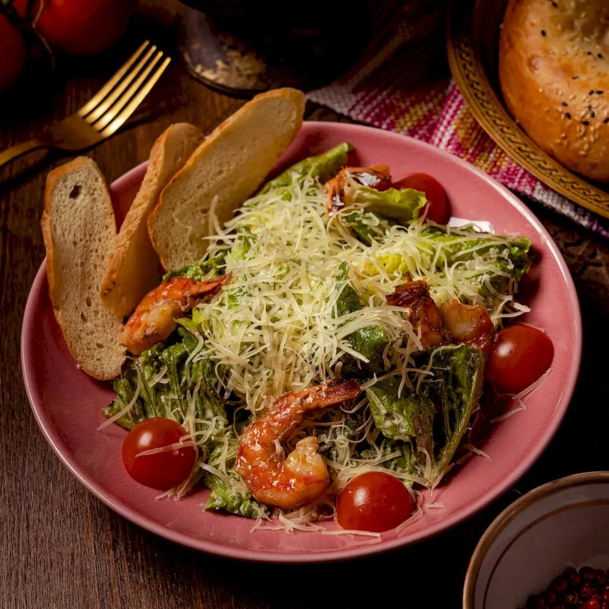 Цезарь с креветками (190 гр)