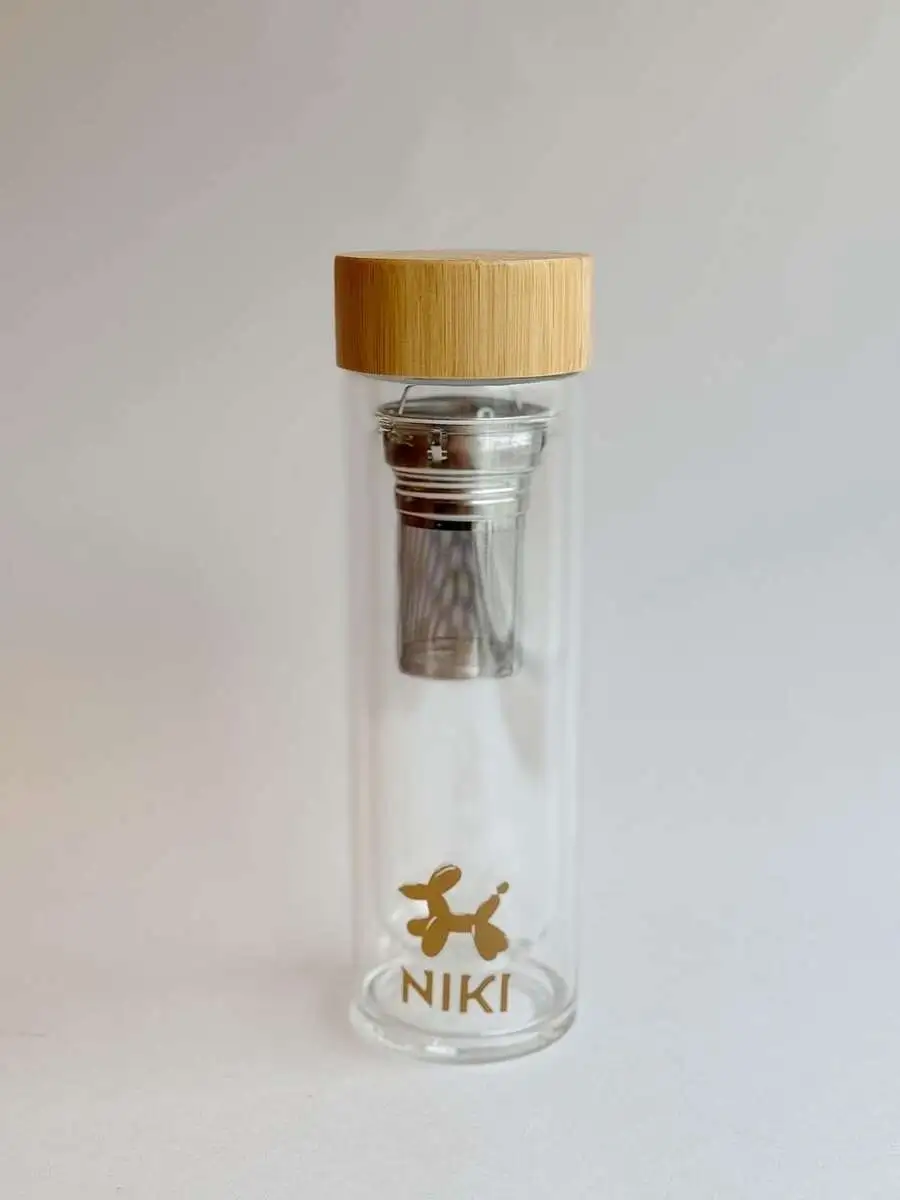 Термос стеклянный прозрачный