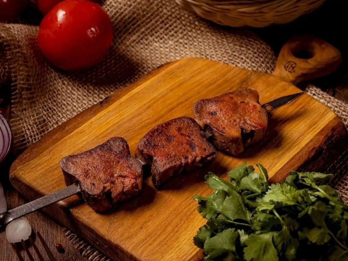 Шашлык из говяжьего языка (100/20/10 гр)