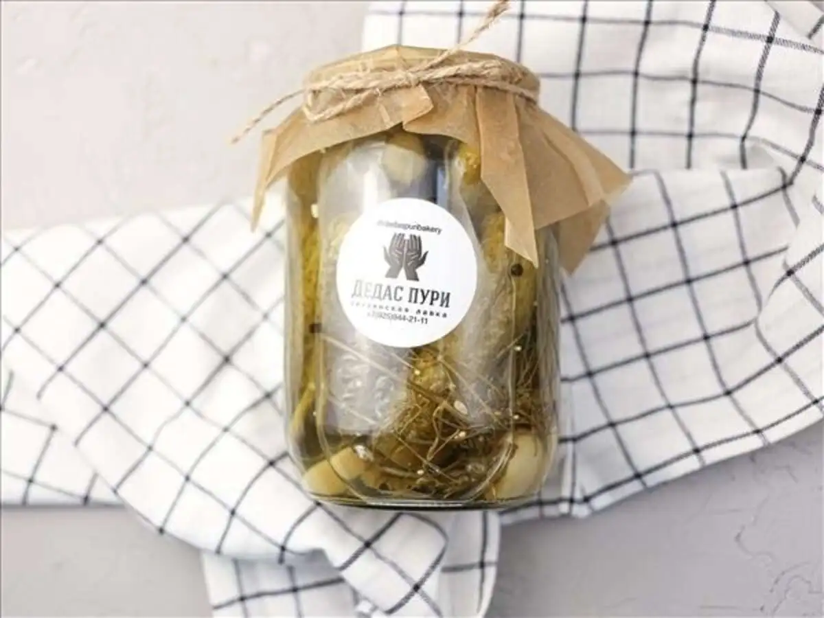 Огурцы маринованные 1 л