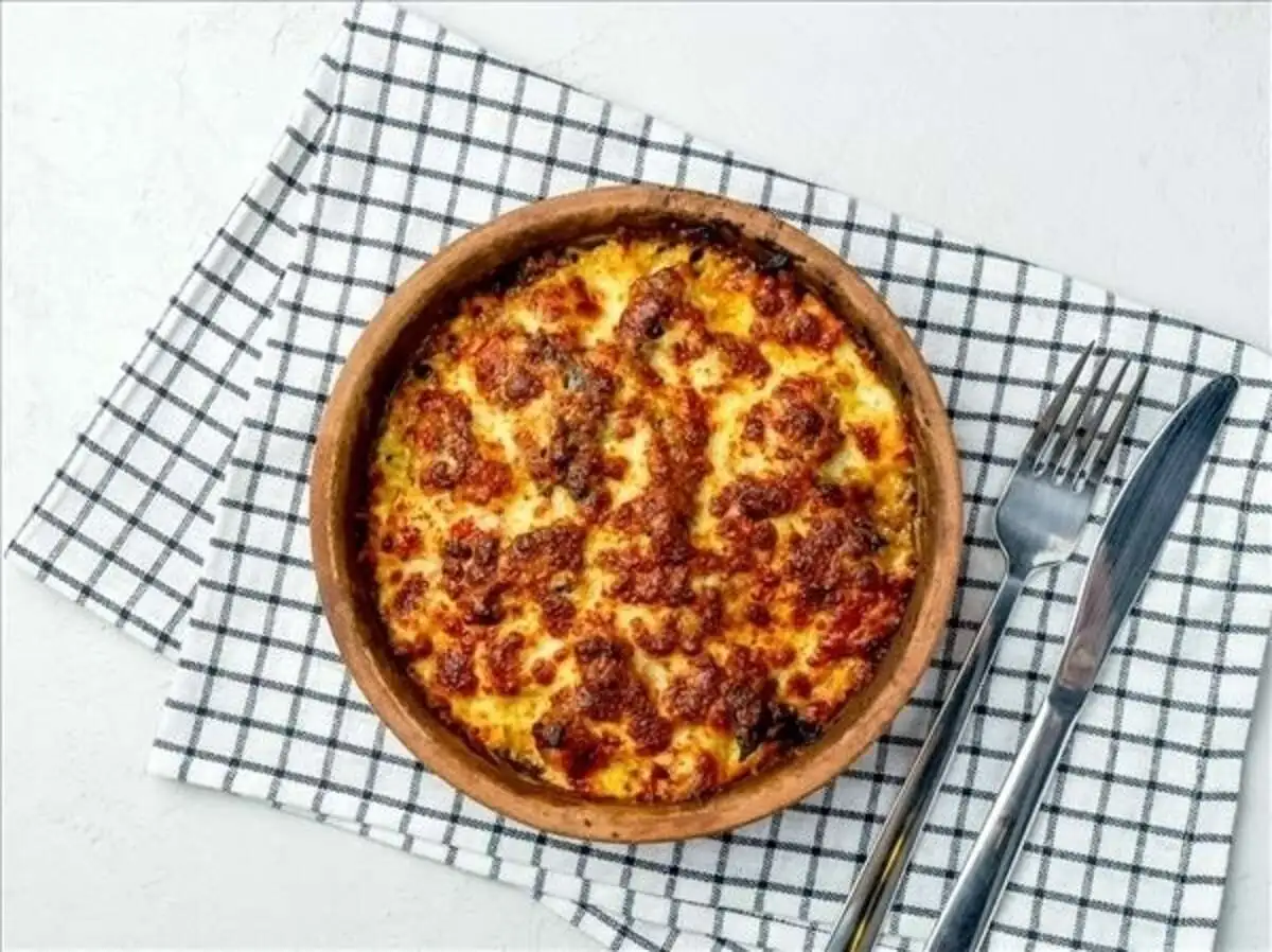 Аджапсандали,запеченный с сулугуни