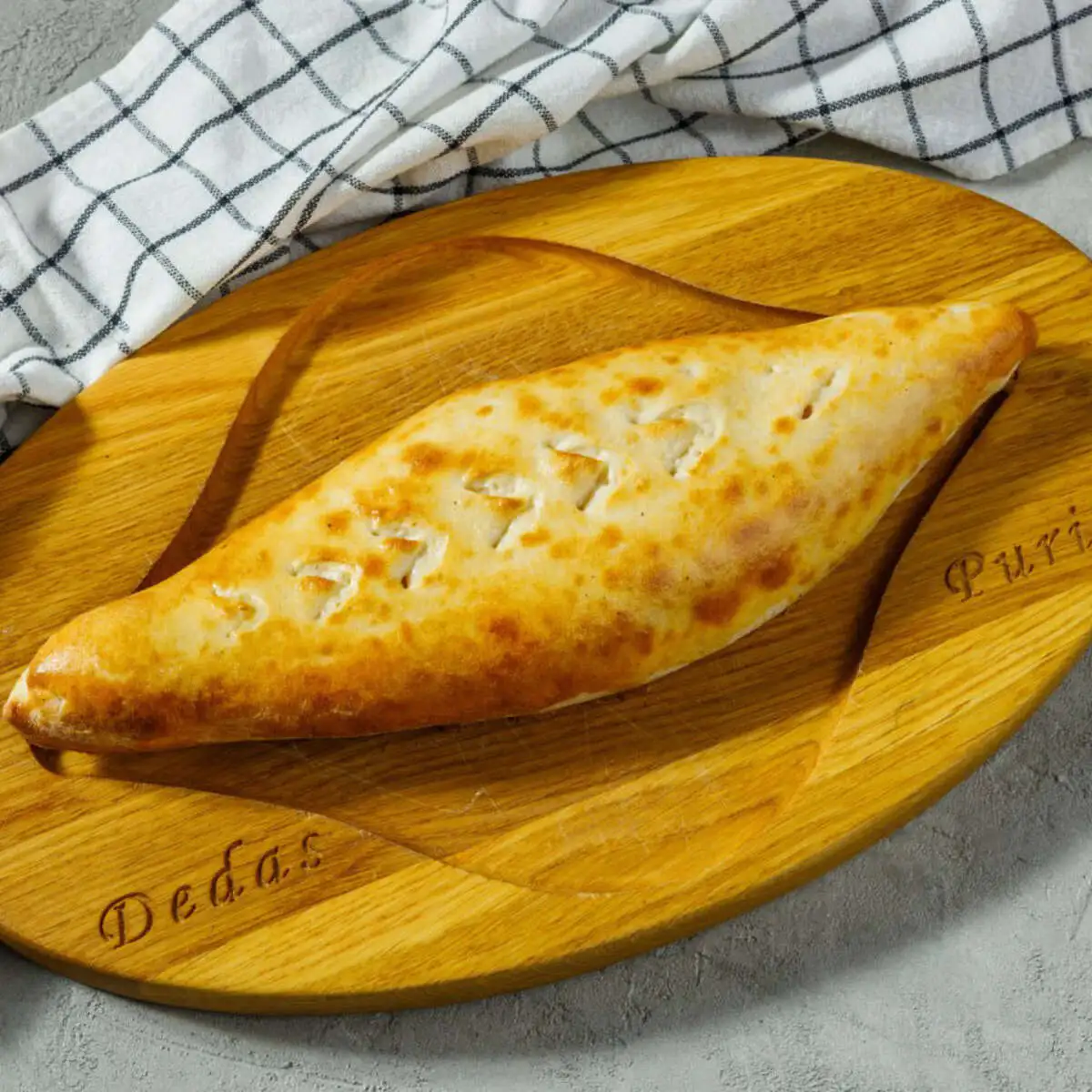 Хачапури с ветчиной и сыром