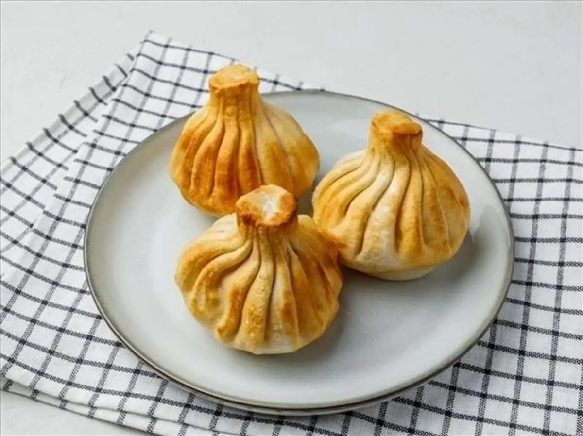 Хинкали креветки,форель жар