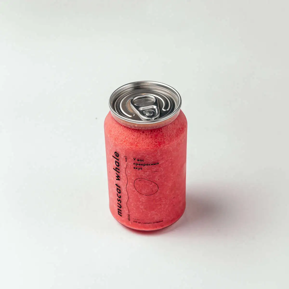 Смузи банан с малиной 