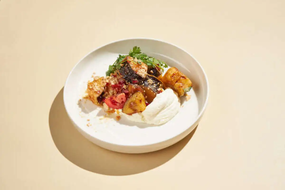 Хрустящие баклажаны с томатами 