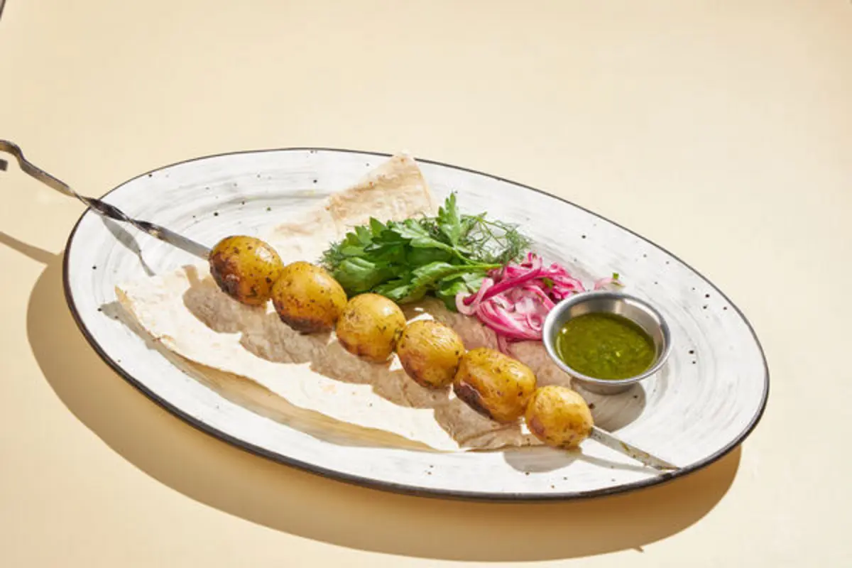 Шашлык из картофеля 