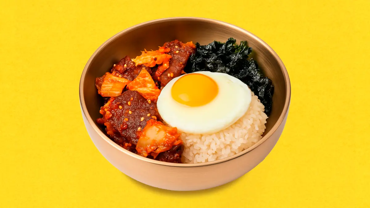 Кимчи поккымпаб с говядиной