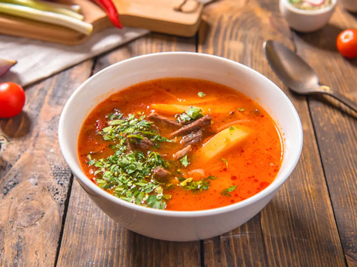 Рассольник с говядиной