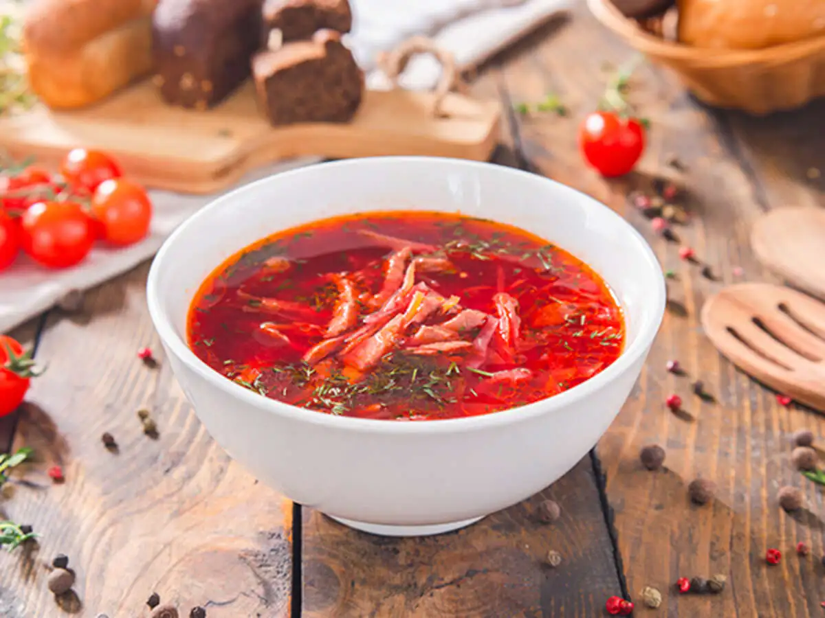 Борщ с говядиной