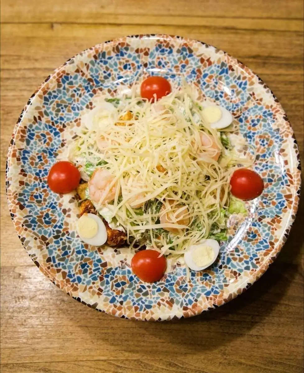 Цезарь с креветками*