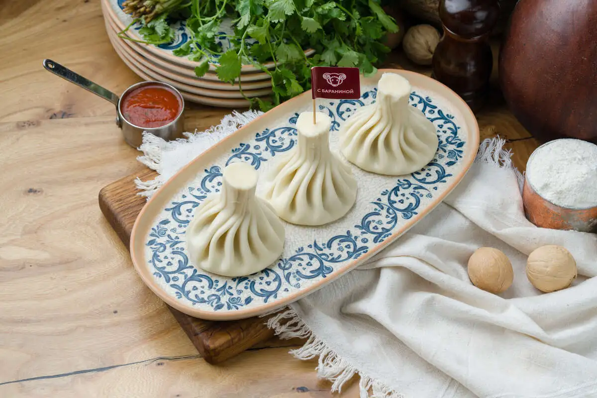 Хинкали с бараниной отварные