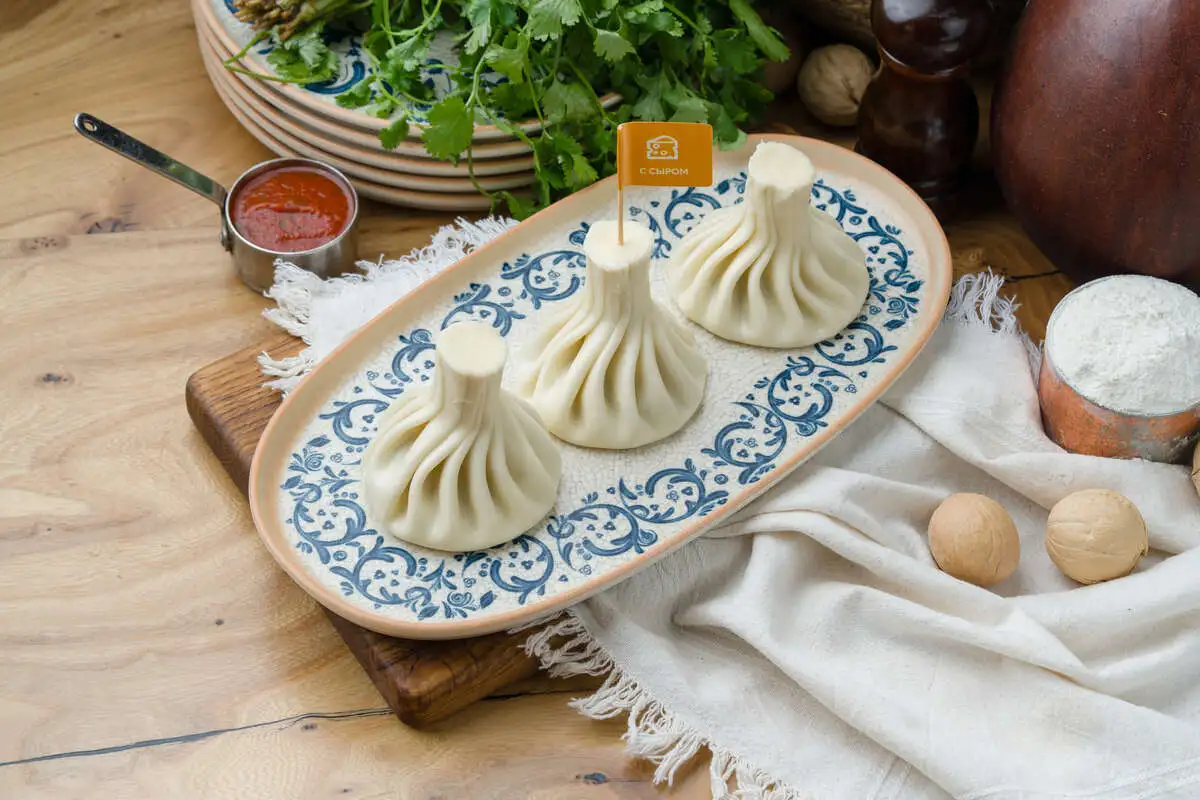 Хинкали с домашним сыром