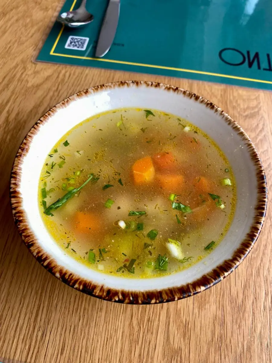 Суп овощной с куриными фрикадельками, 300г