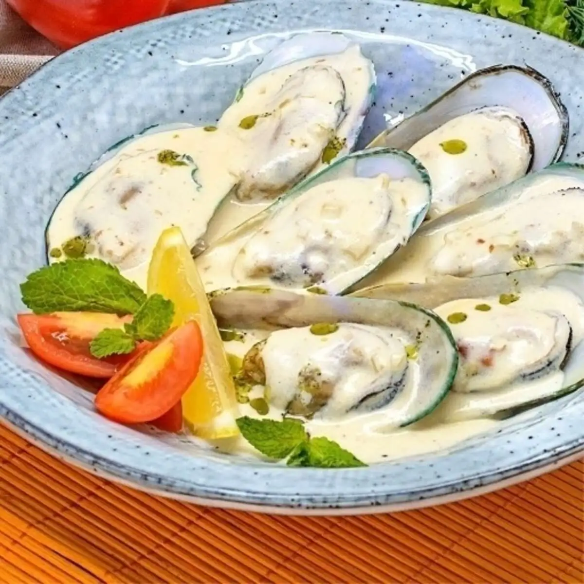 Мидии в сливочном соусе, 350 г