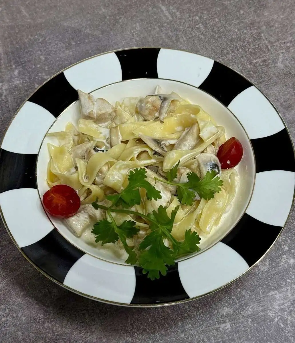 Фетучини с курицей