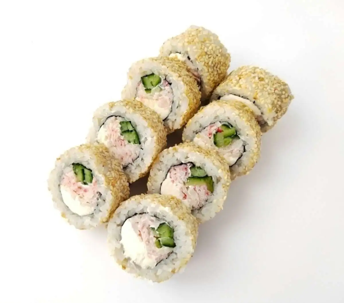 Калифорния в кунжуте ролл дня