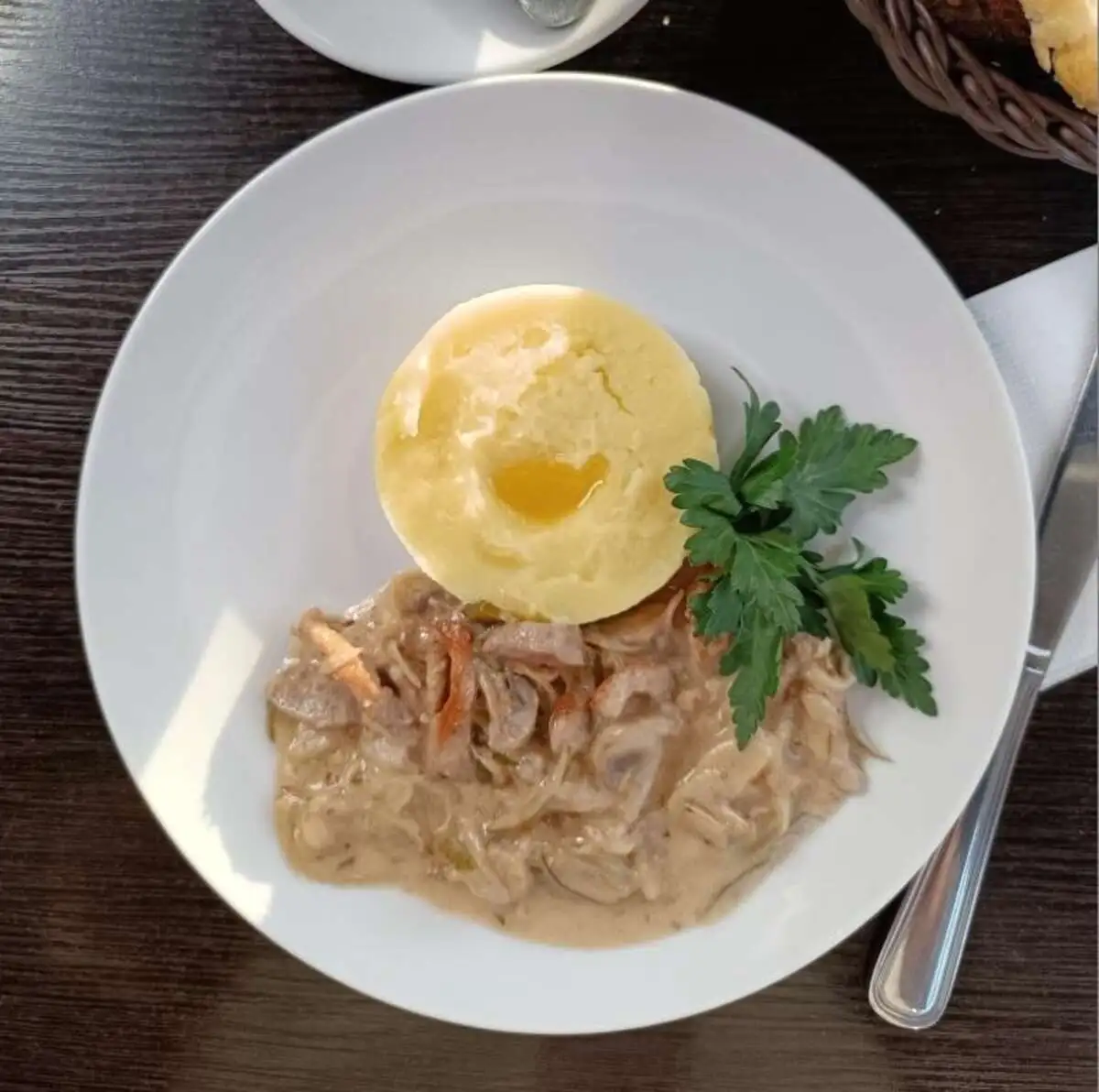 Бефстроганов из свинины