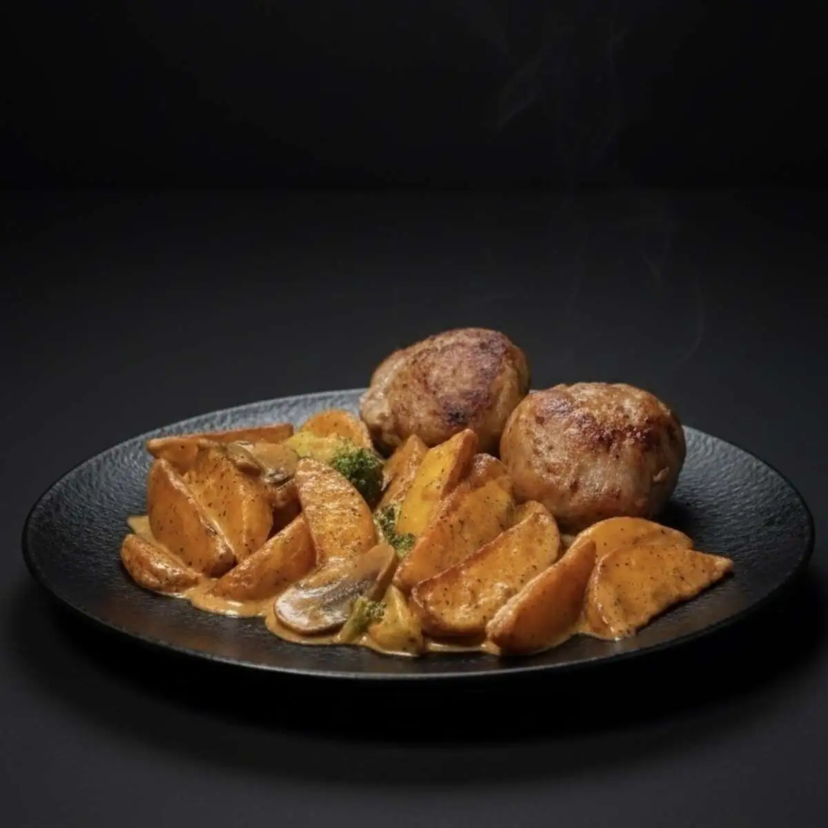 ДОМАШНИЕ КОТЛЕТЫ С КАРТОФЕЛЕМ ПО ДЕРЕВЕНСКИ