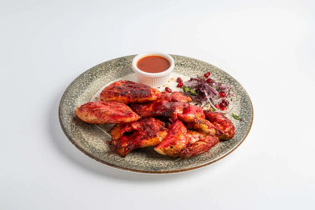 Курица без костей на мангале