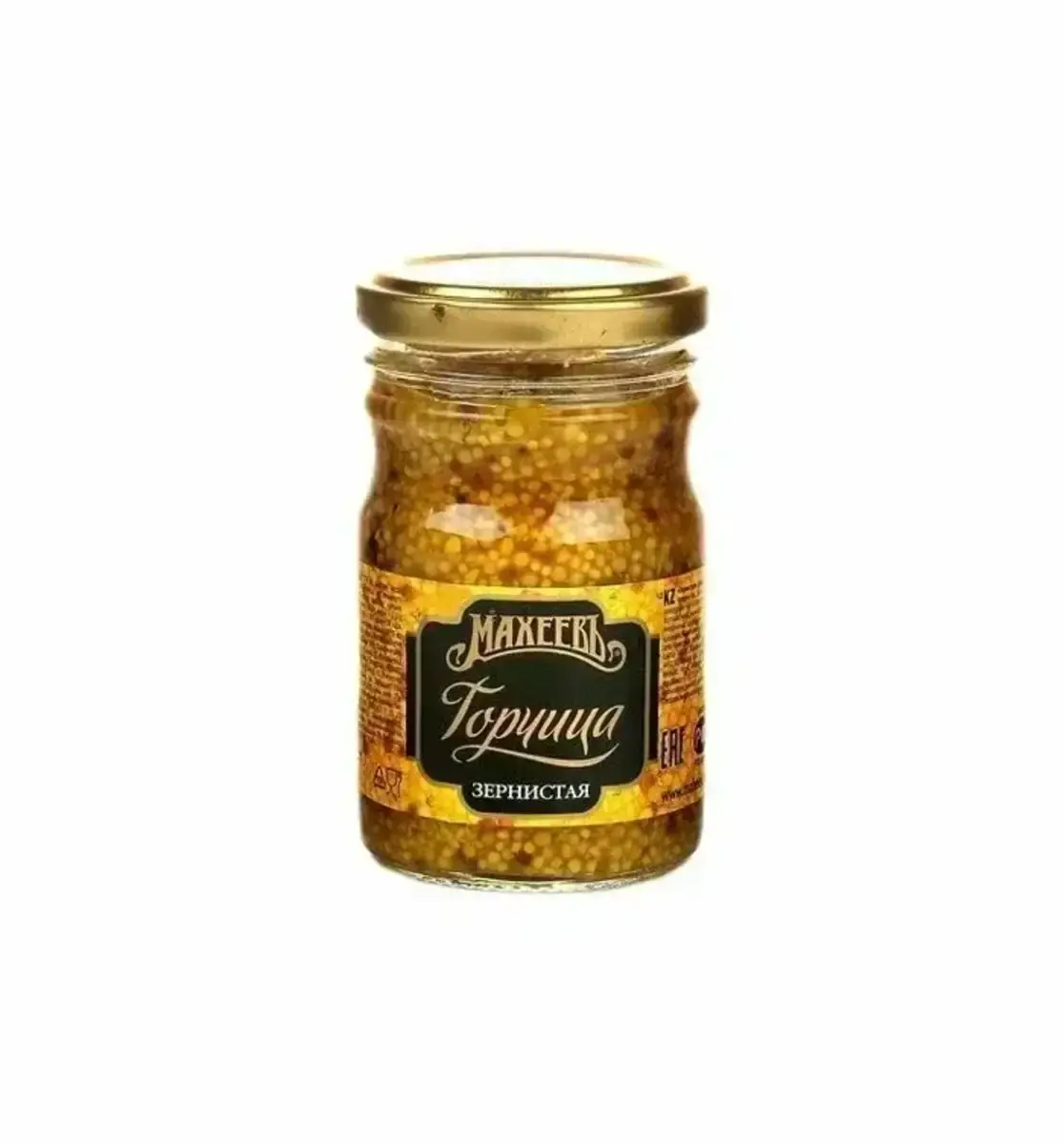 Горчица Махеев Зернистая 190гр стекло
