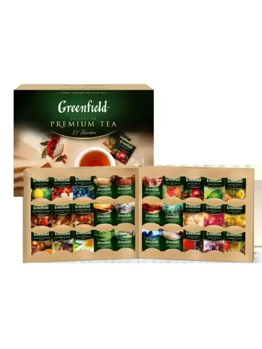 Чай ГРИНФИЛД набор 24 вида 167,2гр.(м)
