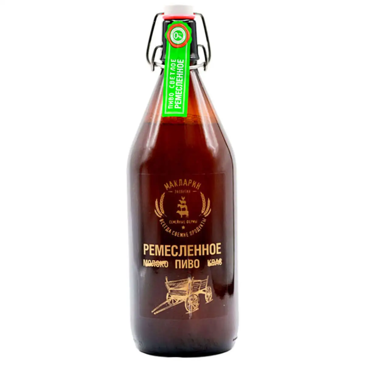 Пиво Светлое Пастеризованное Н/Ф Н/О Ремесленное 1л(м)