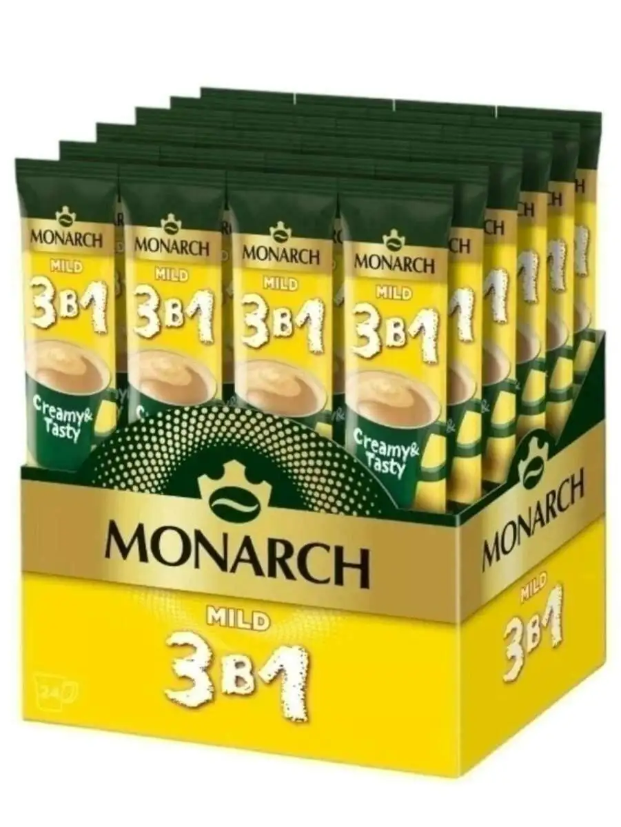 Кофе Монарх 3 в 1 13,5г Милд