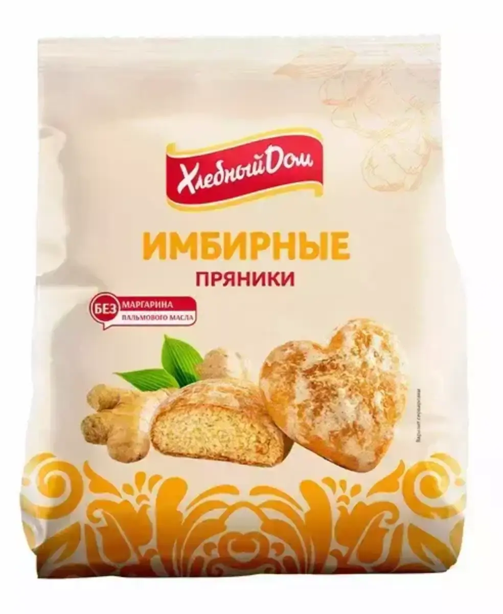 Пряники Хлебный Дом Имбирные 300г(м)