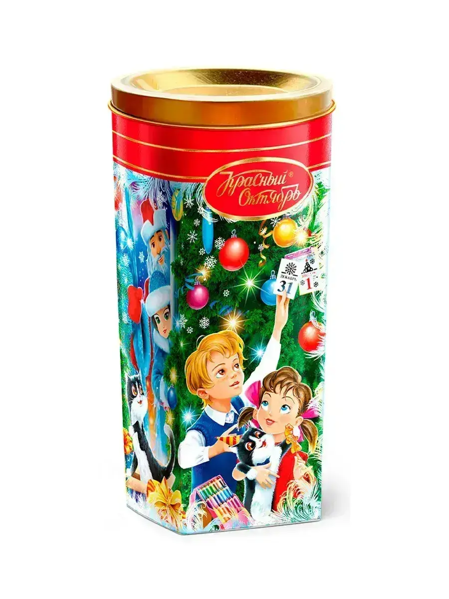 Новогодний Подарок Детский Красный Октябрь 300гр