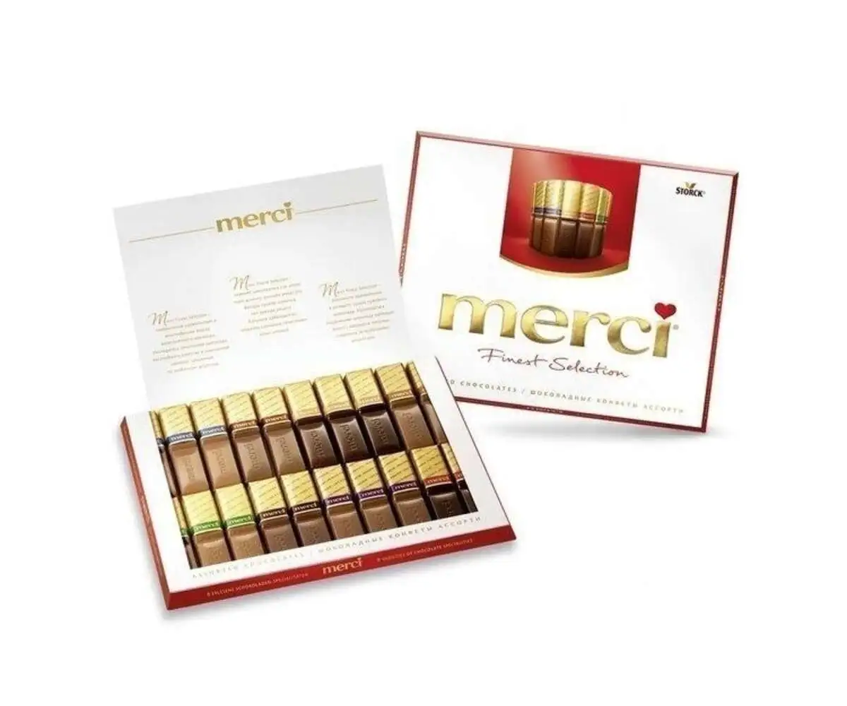 Набор конфет МЕРСИ мол.шоколад 250гр.(м)