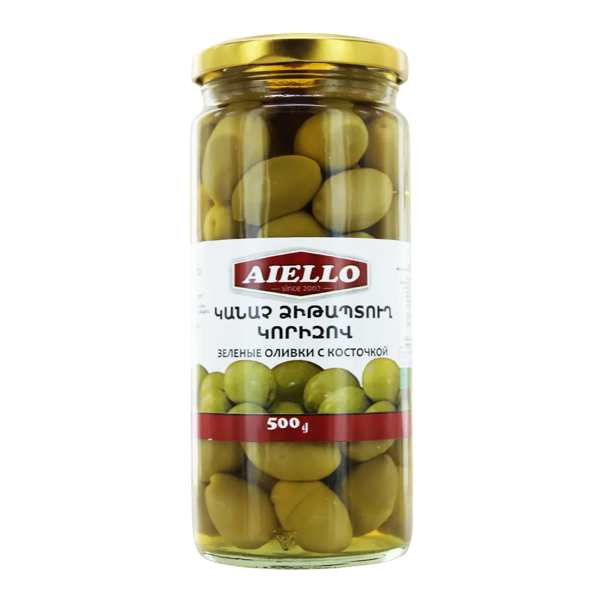 Оливки Аелло с Косточкой 500гр ст/б