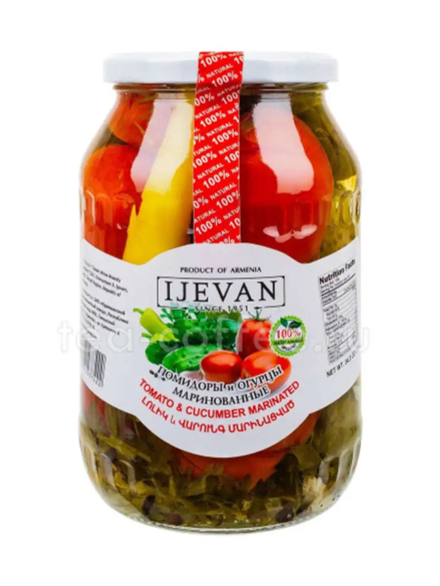 Помидоры и огурцы маринованные ИДЖЕВАН 900г(м)